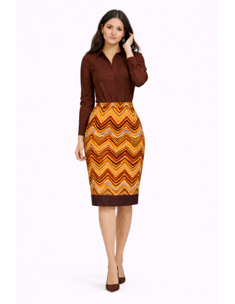 Jupe wax crayon vetement africain 2