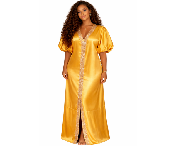 Kaftan satin et brocart
