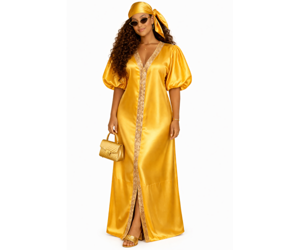 Kaftan satin et brocart
