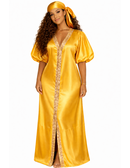 Kaftan satin et brocart