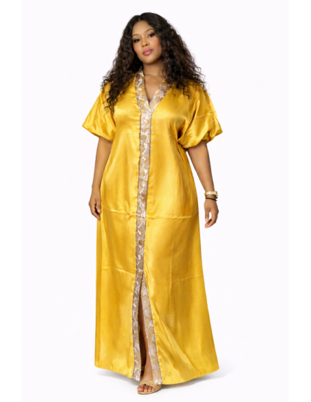 Kaftan satin et brocart
