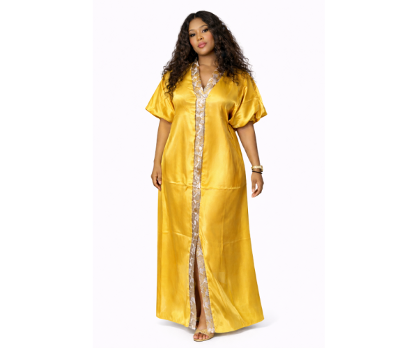 Kaftan satin et brocart