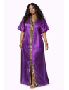 Kaftan satin et brocart fil d'or