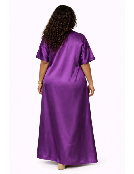 Kaftan satin et brocart fil d'or 2