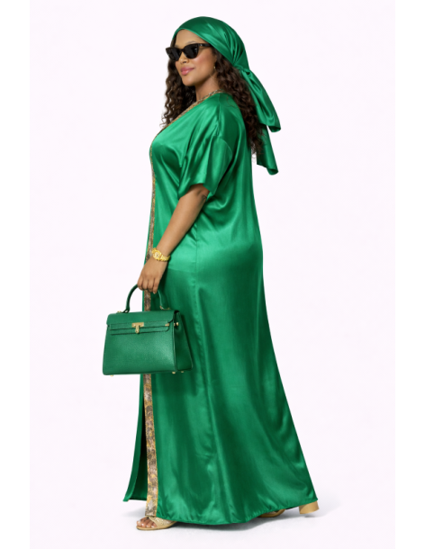 Kaftan satin et brocart