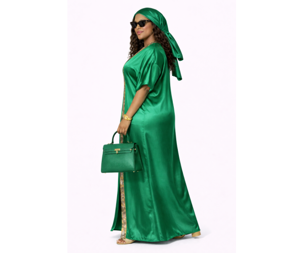 Kaftan satin et brocart