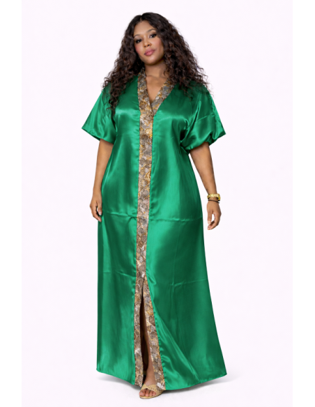 Kaftan satin et brocart