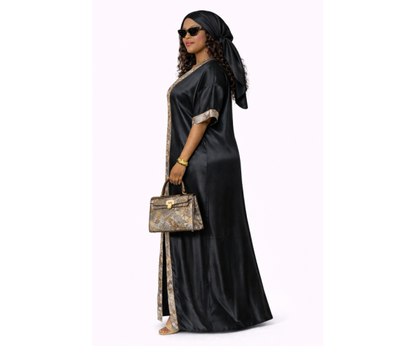 Kaftan satin et brocart
