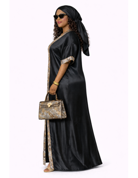 Kaftan satin et brocart