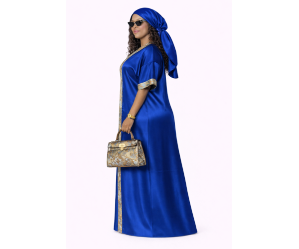 Kaftan satin et brocart