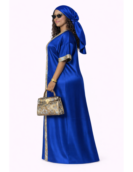Kaftan satin et brocart
