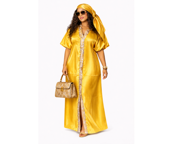 Kaftan satin et brocart