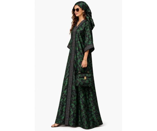 Kaftan satin et brocart