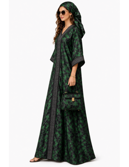 Kaftan satin et brocart