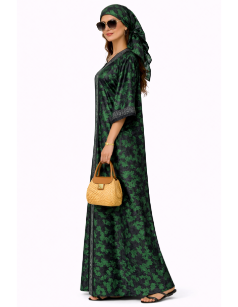 Kaftan satin et brocart