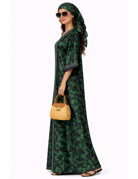 Kaftan satin et brocart