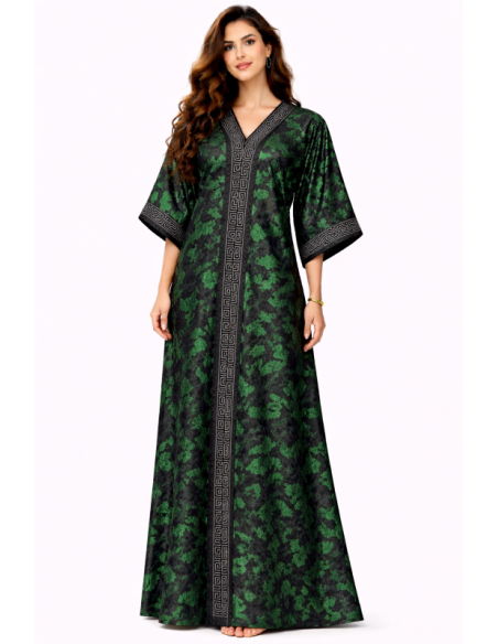 Kaftan satin et brocart