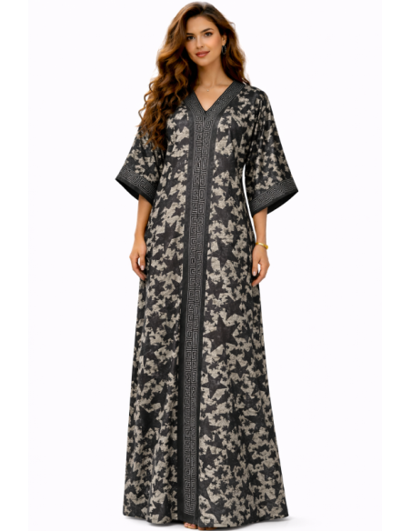 Kaftan satin et brocart