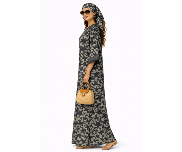 Kaftan satin et brocart