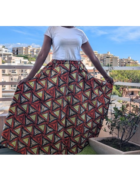 Jupe en Wax Éthique & Élégante – Tissu Africain Authentique | Olayek