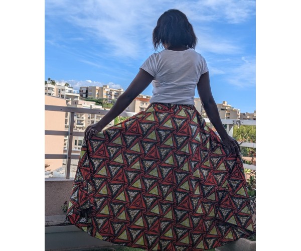 Jupe en Wax Éthique & Élégante – Tissu Africain Authentique | Olayek