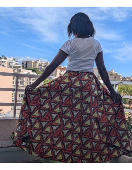 Jupe en Wax Éthique & Élégante – Tissu Africain Authentique | Olayek