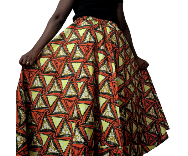 Jupe en Wax Éthique & Élégante – Tissu Africain Authentique | Olayek