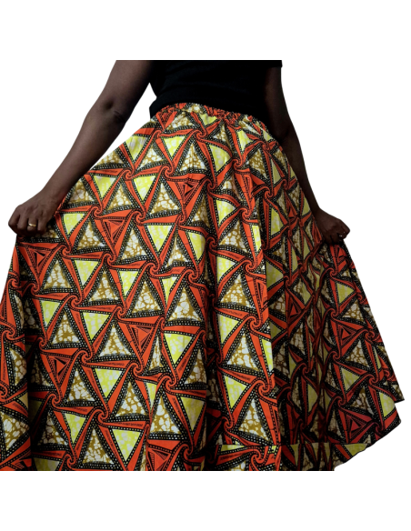 Jupe en Wax Éthique & Élégante – Tissu Africain Authentique | Olayek