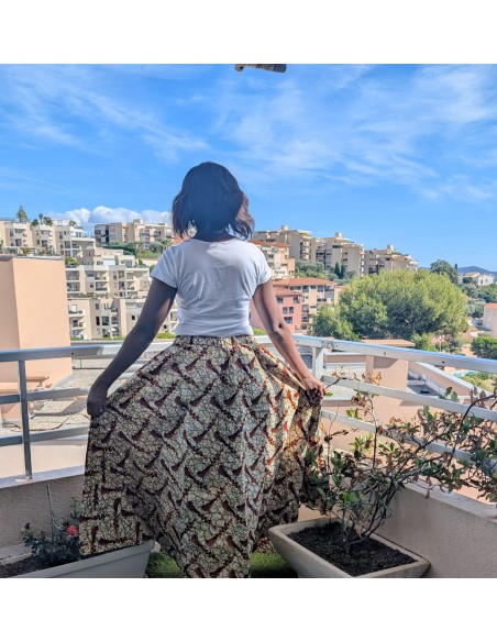 Jupe en Wax Éthique & Élégante – Tissu Africain Authentique | Olayek
