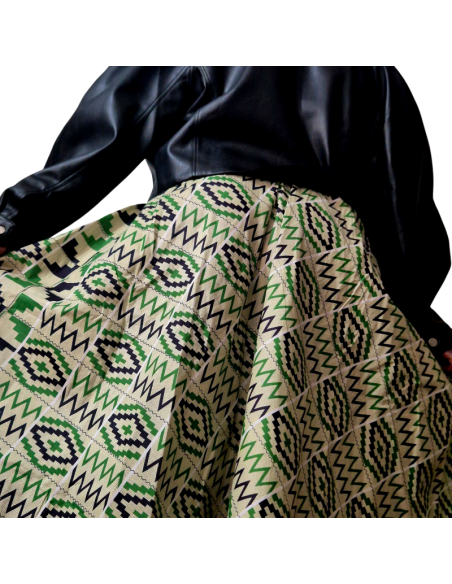 Jupe en Bogolan Éthique & Élégante – Tissu Africain Authentique | Olayek