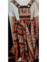 Robe salopette fillette en Wax Étnique & Colorée – Tissu Africain Authentique | Olayek
