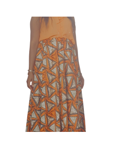 Jupe en Wax Éthique & Élégante – Tissu Africain Authentique | Olayek