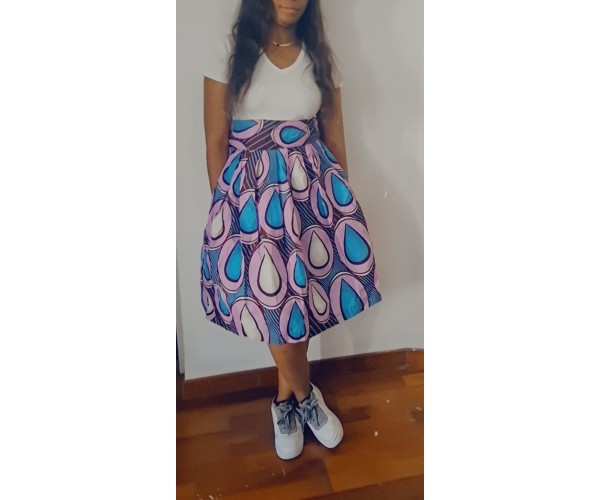Jupe en Wax Éthique & Élégante – Tissu Africain Authentique | Olayek