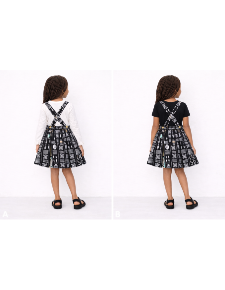 Robe tablier en Bogolan