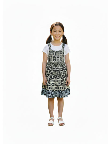 Robe en Bogolan aux Motifs africains