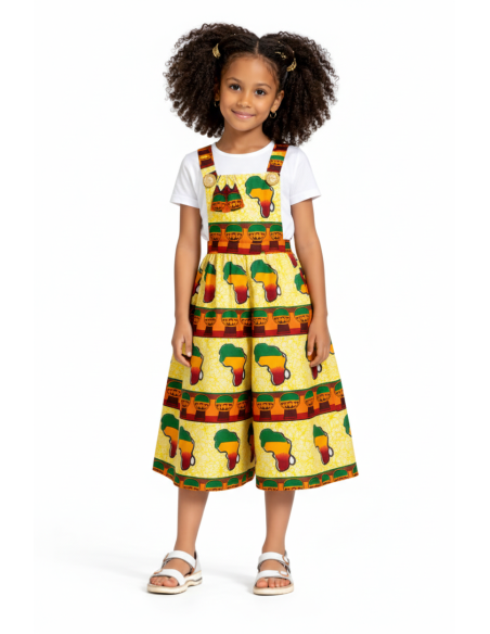 Robe africaine enfant en Wax