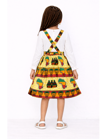 Robe Tablier en motif Wax