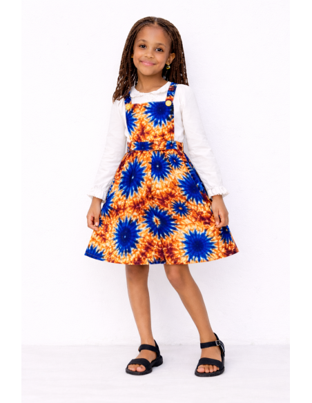 Robe africaine en wax Tie and Die