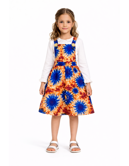 Robe africaine en wax Tie and Die