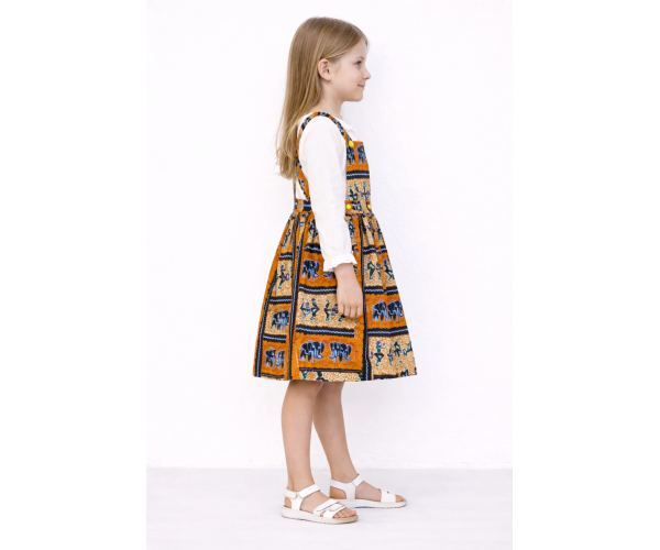 Robe en Tissus Africains en Wax