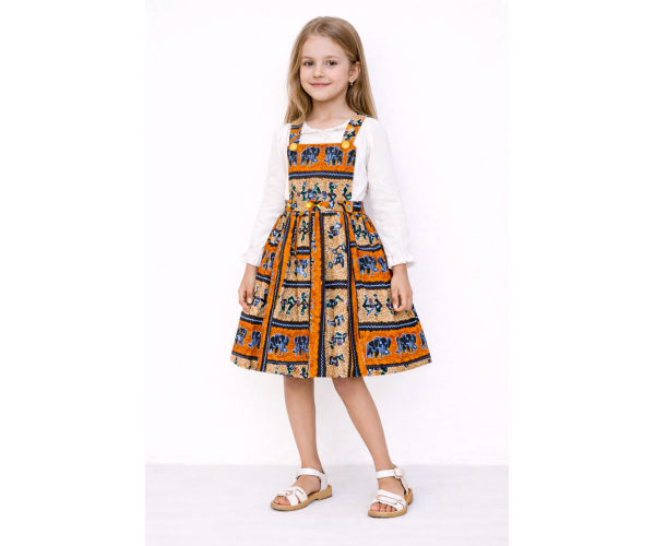 Robe en Tissus Africains en Wax